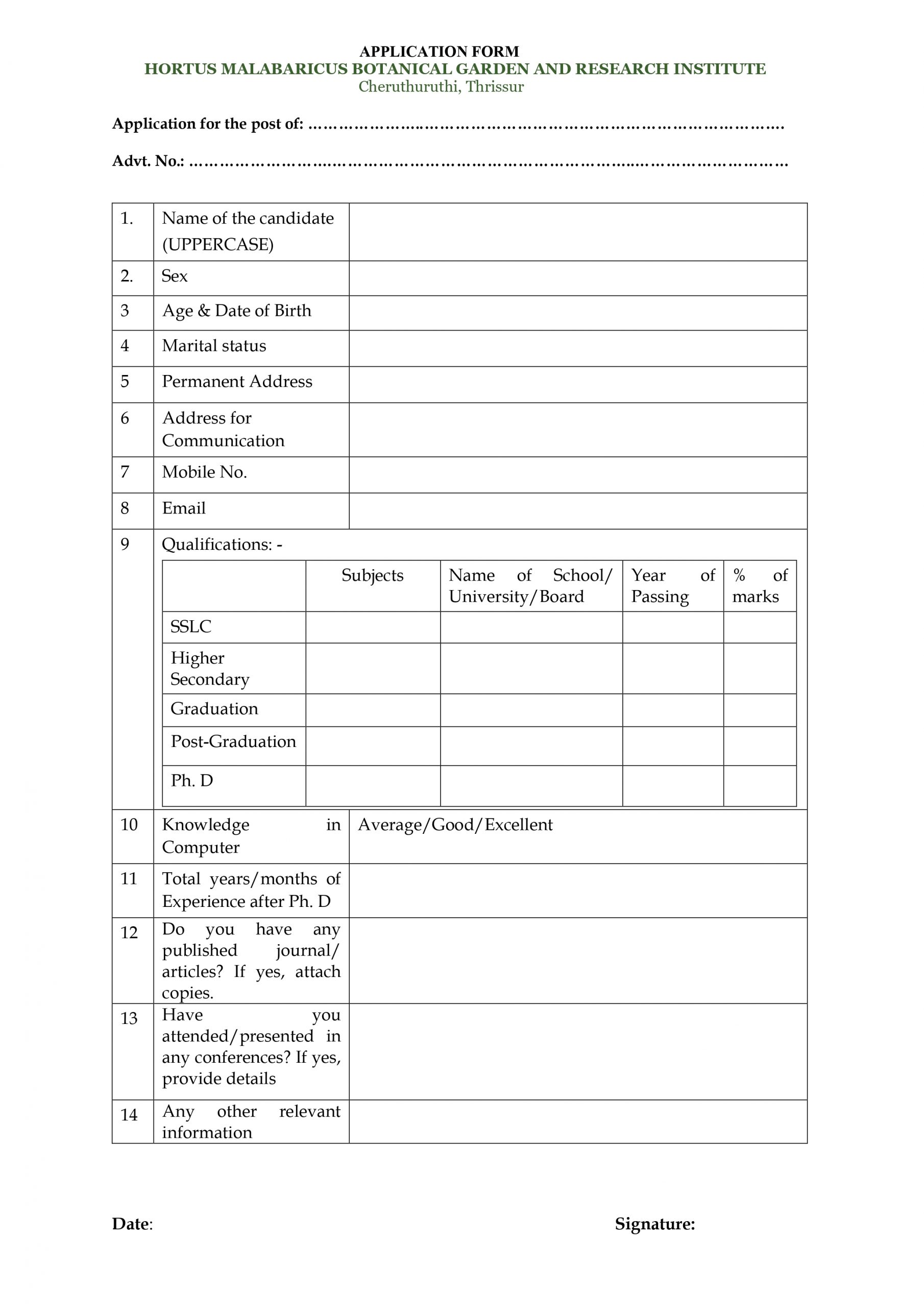 Vacancy – Research Associate (on contract) – Last date 31/12/25